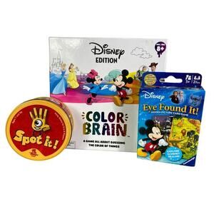 Disney Edition Color Brain Board Game Bundle for Kids &‎ Families